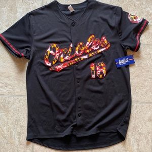NWT Baltimore Orioles #18 Morgan State University SIZE MED jersey